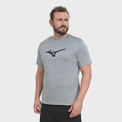 Camiseta Mizuno Run Spark Big Logo Corrida - Masculina - Foto 4