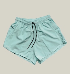 Shorts Praia Elastano Premium WSS Basic Água - Feminino - Foto 1