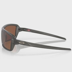 Óculos de Sol Unissex Oakley Cables Matte Smoke Prizm Tungsten - Foto 4