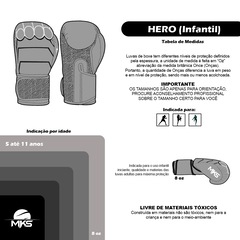 Luva De Boxe Mks Combat Hero 8oz - Infantil - Foto 5