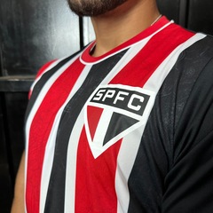 Camisa São Paulo Tricolor Romper Braziline - Masculina - Foto 4