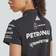 Camisa adidas Polo Mercedes AMG Petronas Fórmula 1 Team - Feminina - Foto 7