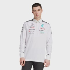 Camisa Polo adidas Manga Longa Mercedes AMG Petronas Fórmula 1 Team - Masculina - Foto 2