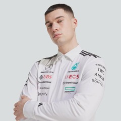 Camisa Polo adidas Manga Longa Mercedes AMG Petronas Fórmula 1 Team - Masculina - Foto 6