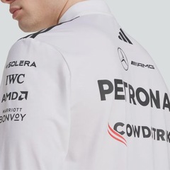 Camisa Polo adidas Manga Longa Mercedes AMG Petronas Fórmula 1 Team - Masculina - Foto 7