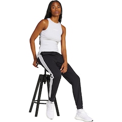 Calça adidas Single Jersey 3 Stripes - Feminina - Foto 3