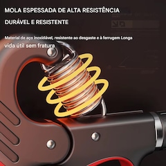 Hand Grip Gold Sports Garra Carga de 5 a 100 kgs Mola Aço Carbono com Contador - Foto 7