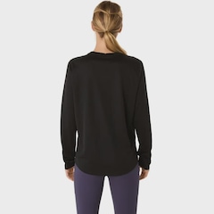 Camiseta Manga Longa Asics Knit - Feminina - Foto 2