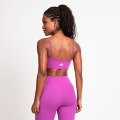 Top adidas Essentials Suporte Leve - Feminino - Foto 2