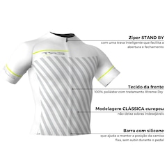 Camisa de Ciclismo ERT Elite Racing White Slim Fit - Masculina - Foto 3