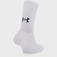 Kit Meias Under Armour Core Cotton Cano Alto com 3 Pares - Adulto - Foto 3