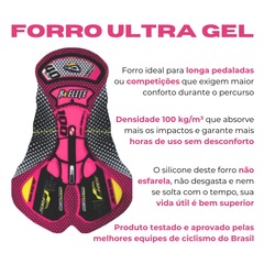 Macaquinho de Ciclismo ERT Elite Grafite Forro em Gel - Feminino - Foto 4