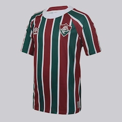 Camisa do Fluminense I 2025 Umbro - Infantil - Foto 2