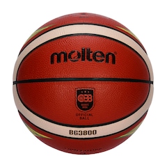 Bola De Basquete Molten Bg3800 T6br Cbb Oficial Basketball Fiba Approved - Foto 1