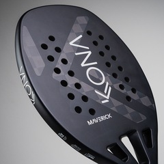 Raquete Beach Tennis Kona Maverick Black 18k 2025 - Foto 4
