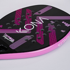 Raquete Beach Tennis Kona Thunder Pink 3k Raquel Lotte 2025 - Foto 4