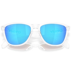 Óculos de Sol Oakley Frogskins S Polished Clear 0153 - Unissex - Foto 7