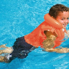 Boia Colete Inflável Gold Sports Flutuador Salva Vidas Criança e Bebê 10 a 50 kg - Foto 4