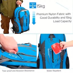 Mochila Gold Sports Dobrável Master Montanhismo A Prova de Água - 40 Litros - Foto 3