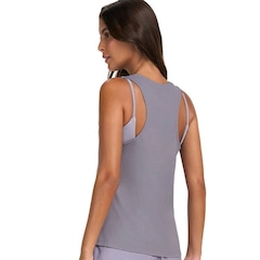 Camiseta Regata Alto Giro Eterna Gola V - Feminina - Foto 2