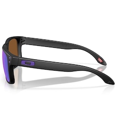 Óculos De Sol Oakley Holbrook S Matte Black Prizm Violet - Foto 2