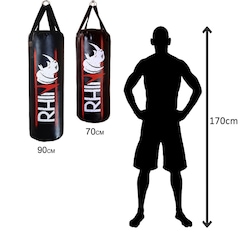 Suporte de Parede Reforçado + Saco Pancada Rhino Profissional 90cm - Foto 4