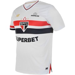 Camiseta New Balance São Paulo Torcedor Home 25 - Masculina - Foto 2