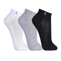 Kit de Meias Cano Curto Lupo Feminino 3 Pares - Foto 1