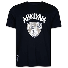 Camiseta New Era Brooklyn Nets Camuflada - Masculina - Foto 1