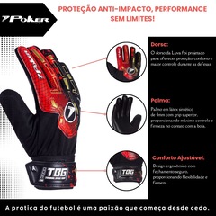 Luva de Goleiro Poker Training Basic - Infantil - Foto 2