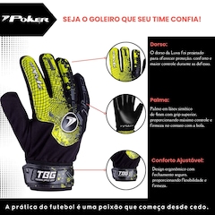 Luva de Goleiro Poker Training Basic - Infantil - Foto 2