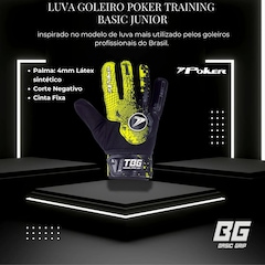 Luva de Goleiro Poker Training Basic - Infantil - Foto 4