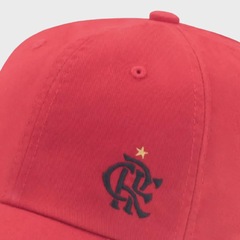 Boné Aba Curva SuperCap Flamengo Escudo CRF licenciado - Adulto - Foto 4