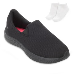 Tênis Slip On Rainha Dream IV + Par de Meia - Feminino - Foto 3
