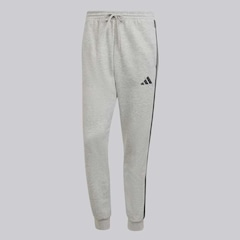 Calça Adidas 3 Stripes Fleece - Masculina - Foto 3