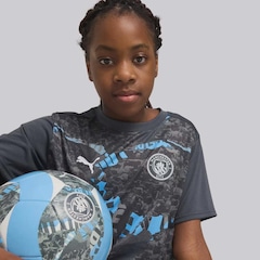 Camisa Puma Manchester City Préjogo 2025 - Infantil - Foto 2