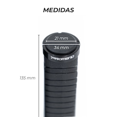 Manopla Punho Bicicleta Promend GR-504 c/ trava em alumínio - Foto 3