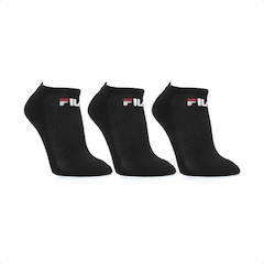 Meia Cano Curto Fila Tripack Lisa - 3 Pares - Masculina - Foto 1
