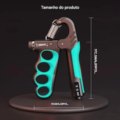 Hand Grip Gold Sports Garra com Carga de 5 a 100 kgs - Mola Aço Carbono com Contador - Foto 6