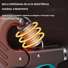 Hand Grip Gold Sports Garra com Carga de 5 a 100 kgs - Mola Aço Carbono com Contador - Foto 7