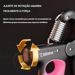Hand Grip Gold Sports Garra com Carga de 5 a 100 kgs - Mola Aço Carbono com Contador - Foto 6