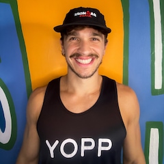 Boné Aba Reta Yopp Esportivo Ironman Brasil Respirável 5 Painel - Adulto - Foto 5
