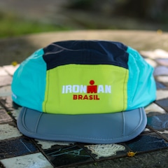 Boné Aba Reta Yopp Esportivo Ironman Brasil Respirável 5 Painel - Adulto - Foto 4
