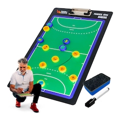 Prancheta tática magnética Pista e Campo de handebol dupla face - Foto 1