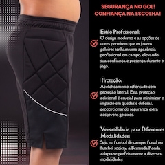 Bermuda De Goleiro Poker Media Ronda - Infantil - Foto 3