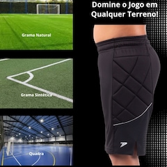 Bermuda De Goleiro Poker Media Ronda - Infantil - Foto 6