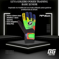 Luva de Goleiro Poker Training Infinity - Infantil - Foto 4