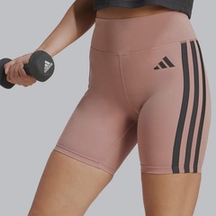 Bermuda adidas Optime 3 Stripes - Feminina - Foto 1