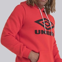 Blusão de Moletom Umbro D Essential Canguru com Capuz - Masculino - Foto 3