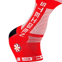 Meia Cano Baixo Steigen Cherry Red 33 ao 44 - Unissex - Foto 2